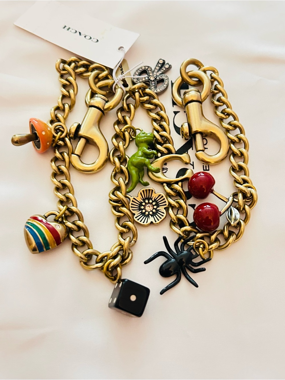 Coach Large Swag Bag Charm/ Keychain - Picture 10 of 12